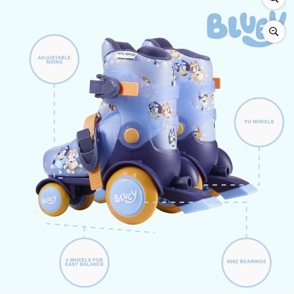Kids Bluey Adjustable Roller Skates - Picture 8 of 8
